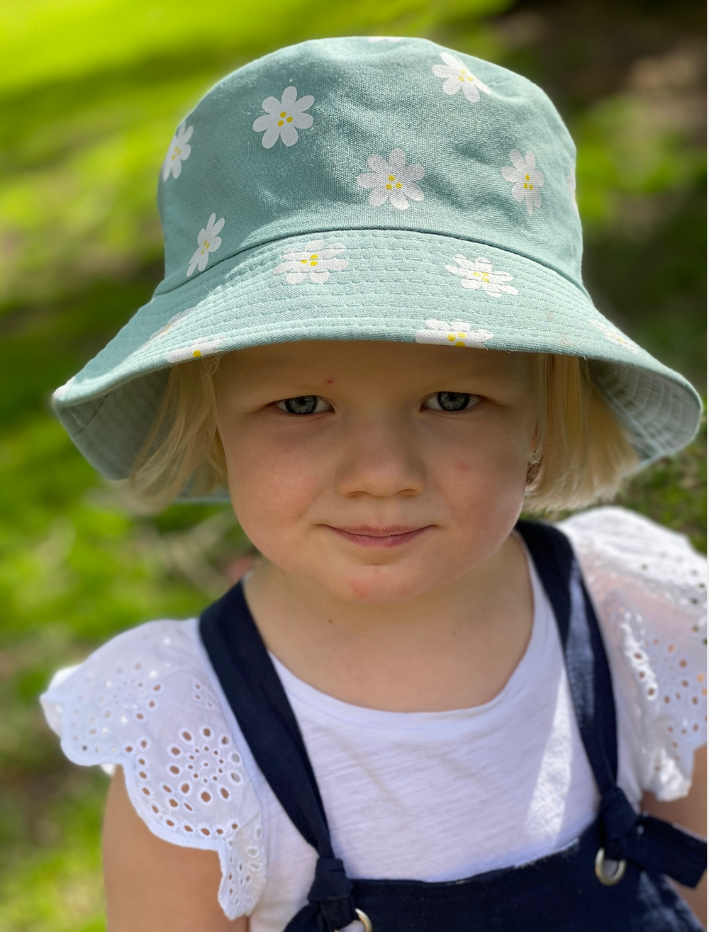 WS - Bucket Hat - reversible- Green Daisy/Green 6-adult 746935882877