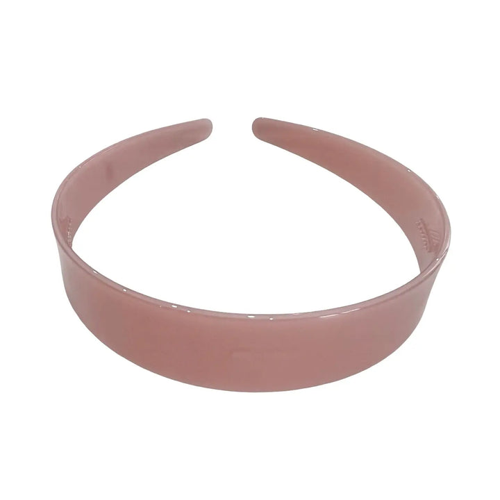 WS Acetate Headband -2.5cm Wide - Crystal Rose