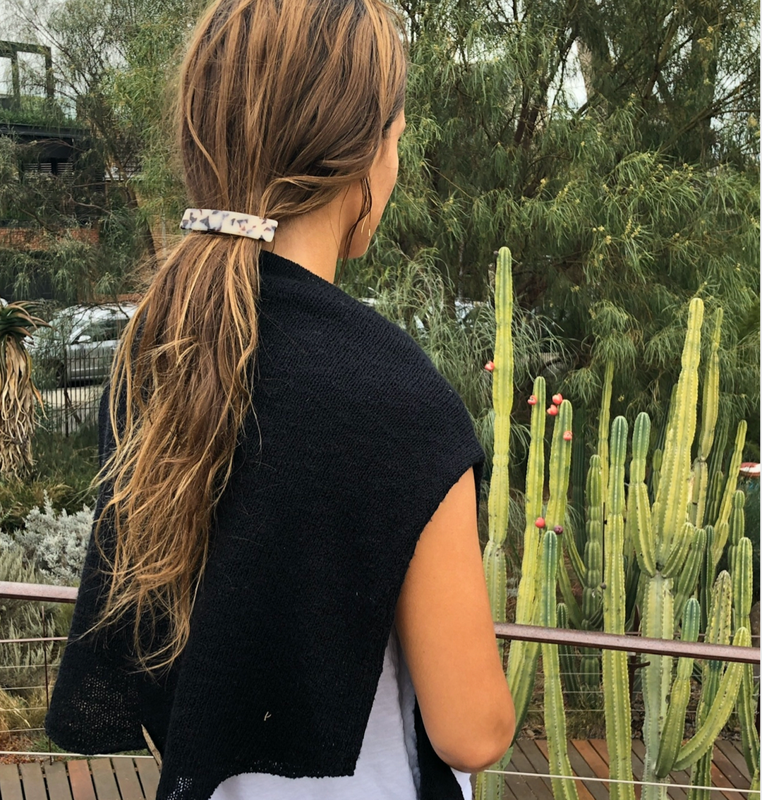 Acetate Barrette - Light turtle