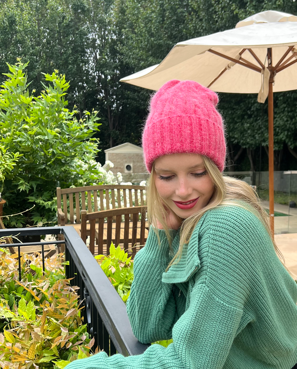 WS Cable Beanie - Barbie