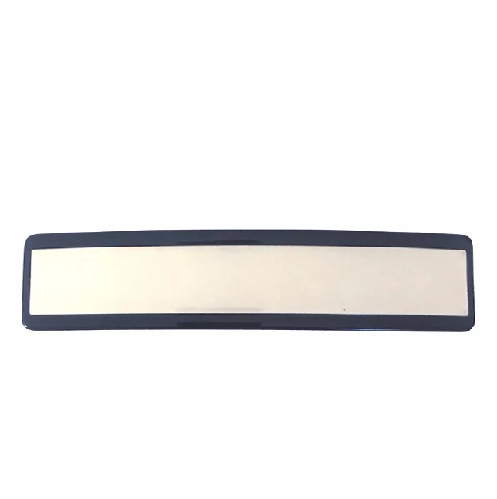 Acetate Barrette - Two Tone in Ivory with Black Trim Tania Hird Designs