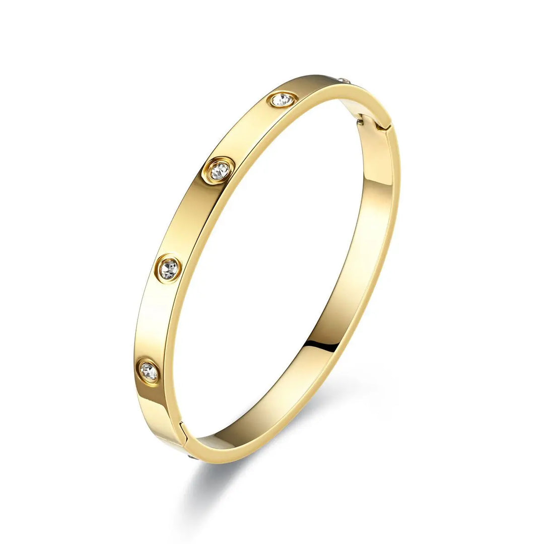 WS Octavia Zirconia Bracelet - Gold