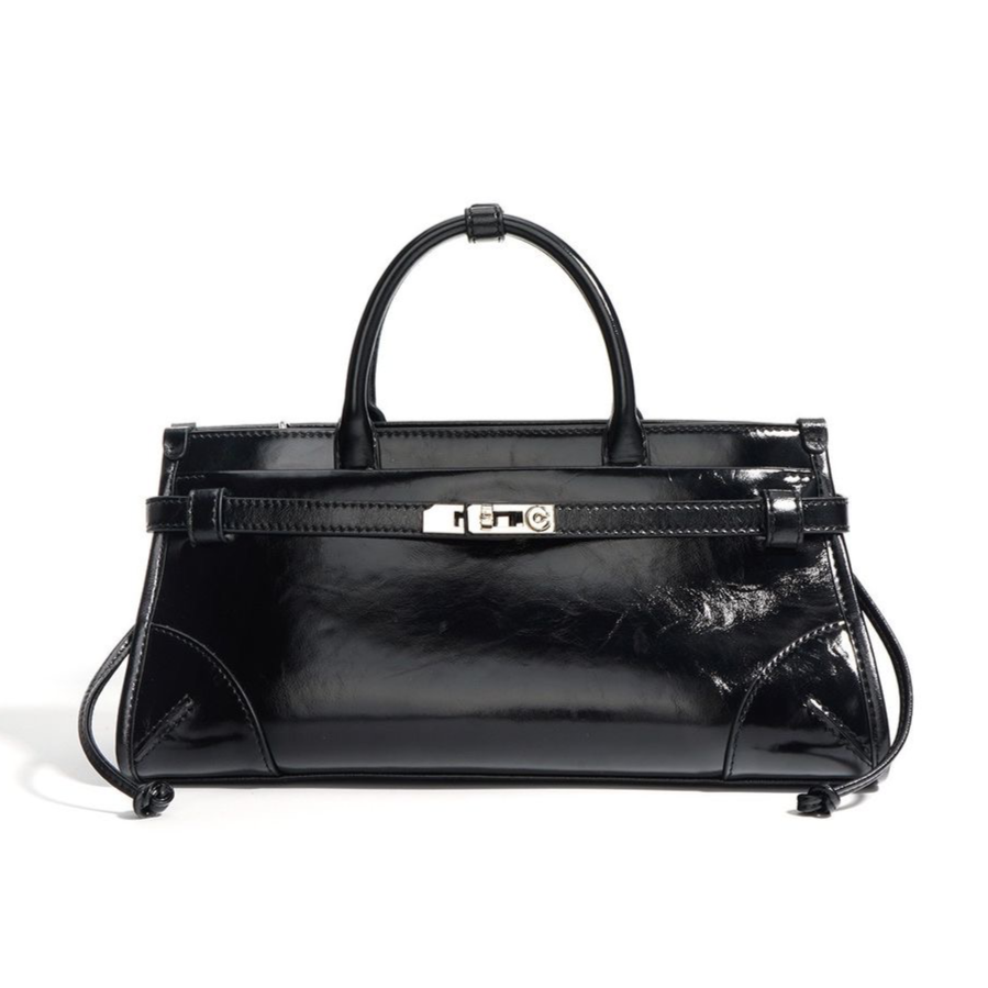 WS Oxford Cowhide Bag - Black - Hero