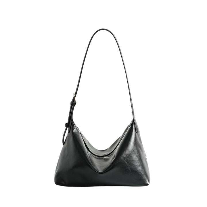 WS Chicago Cowhide Shoulder Bag - Black