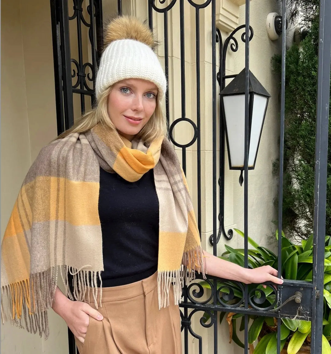 WS - Wool Plaid Scarves - Aspen Scarf - Image 1
