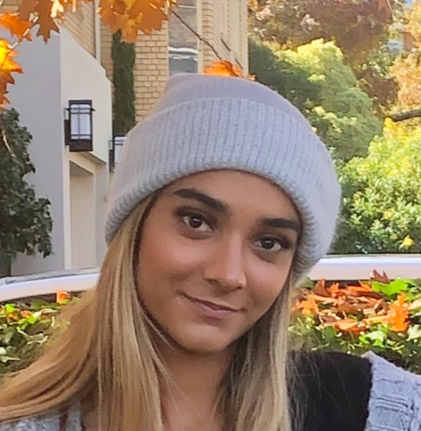 Angora Blend Slouch beanie - L Grey