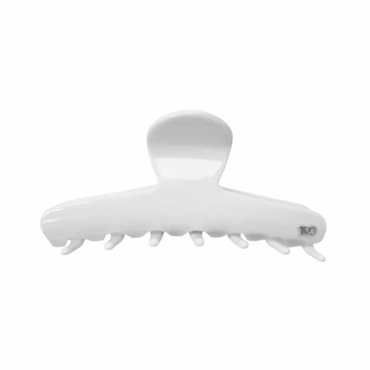 Acetate Line Hair Claw 11.5cm Gelato White