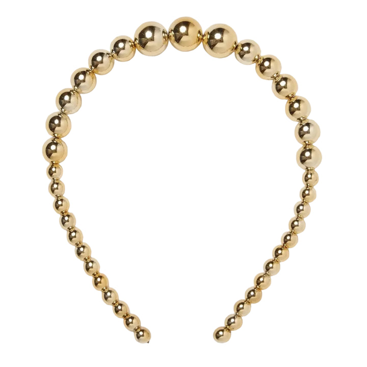Faux Pearl Headband Gold - Hero