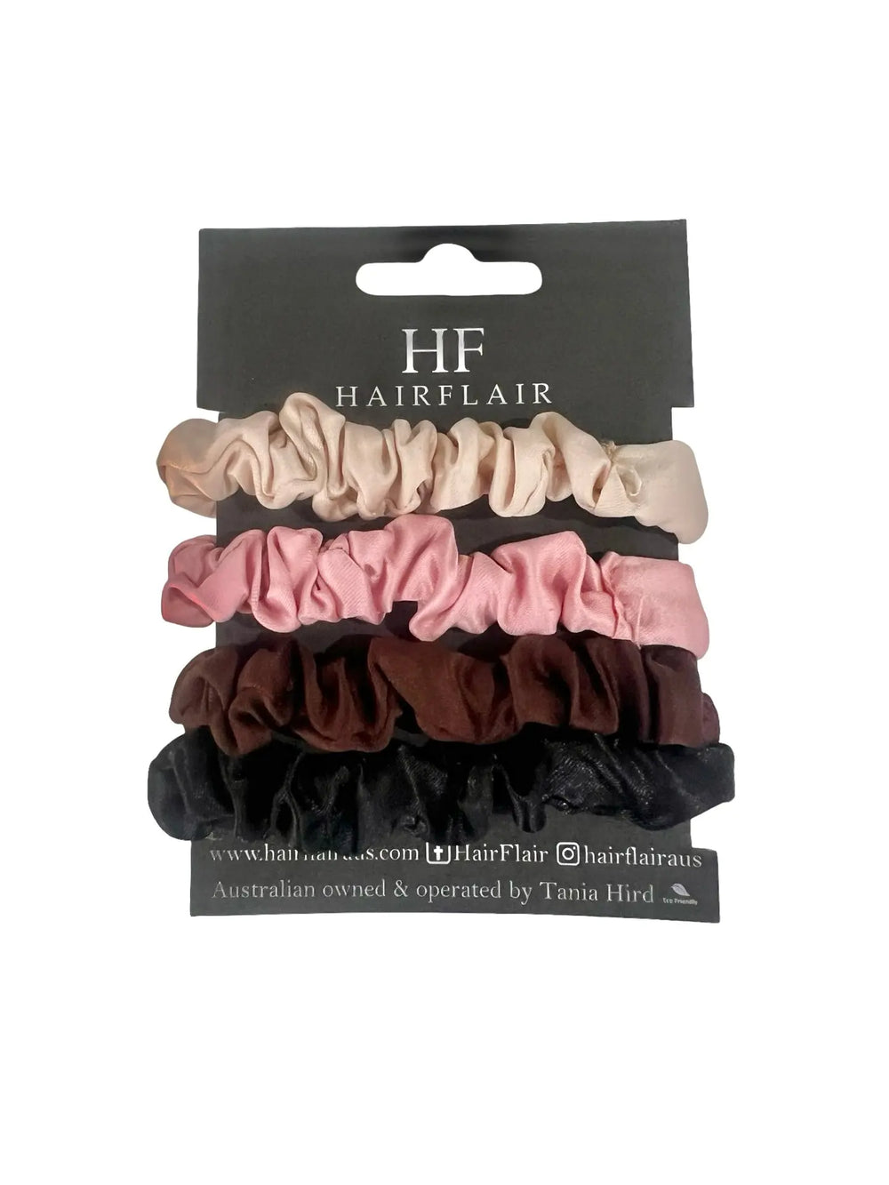 Satin Scrunchy Pack - Camel