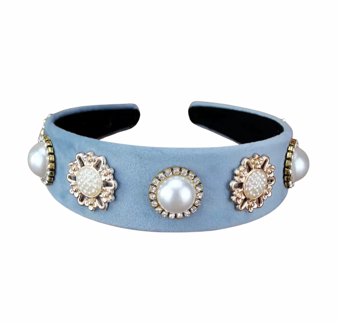 Headband Bling - Blue Renaissance