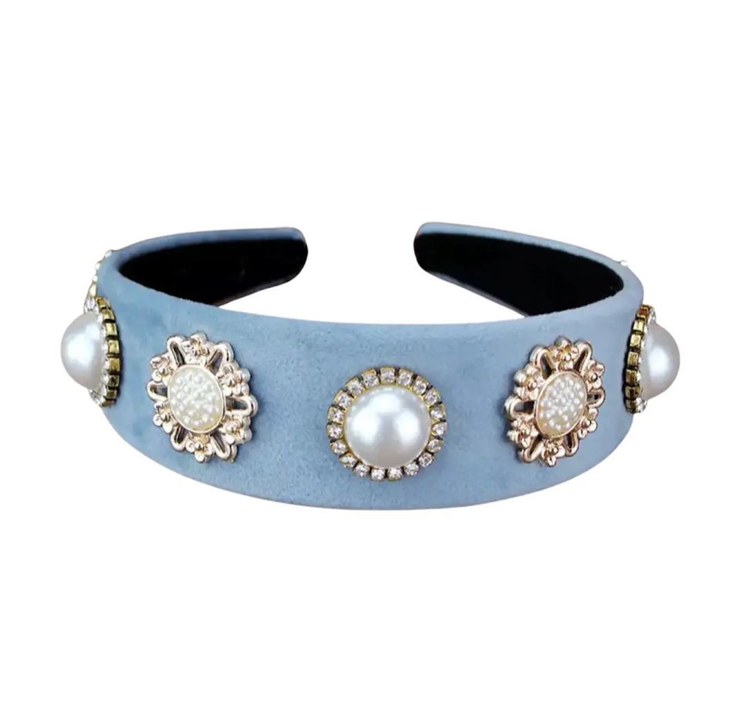 Headband Bling - Blue Renaissance