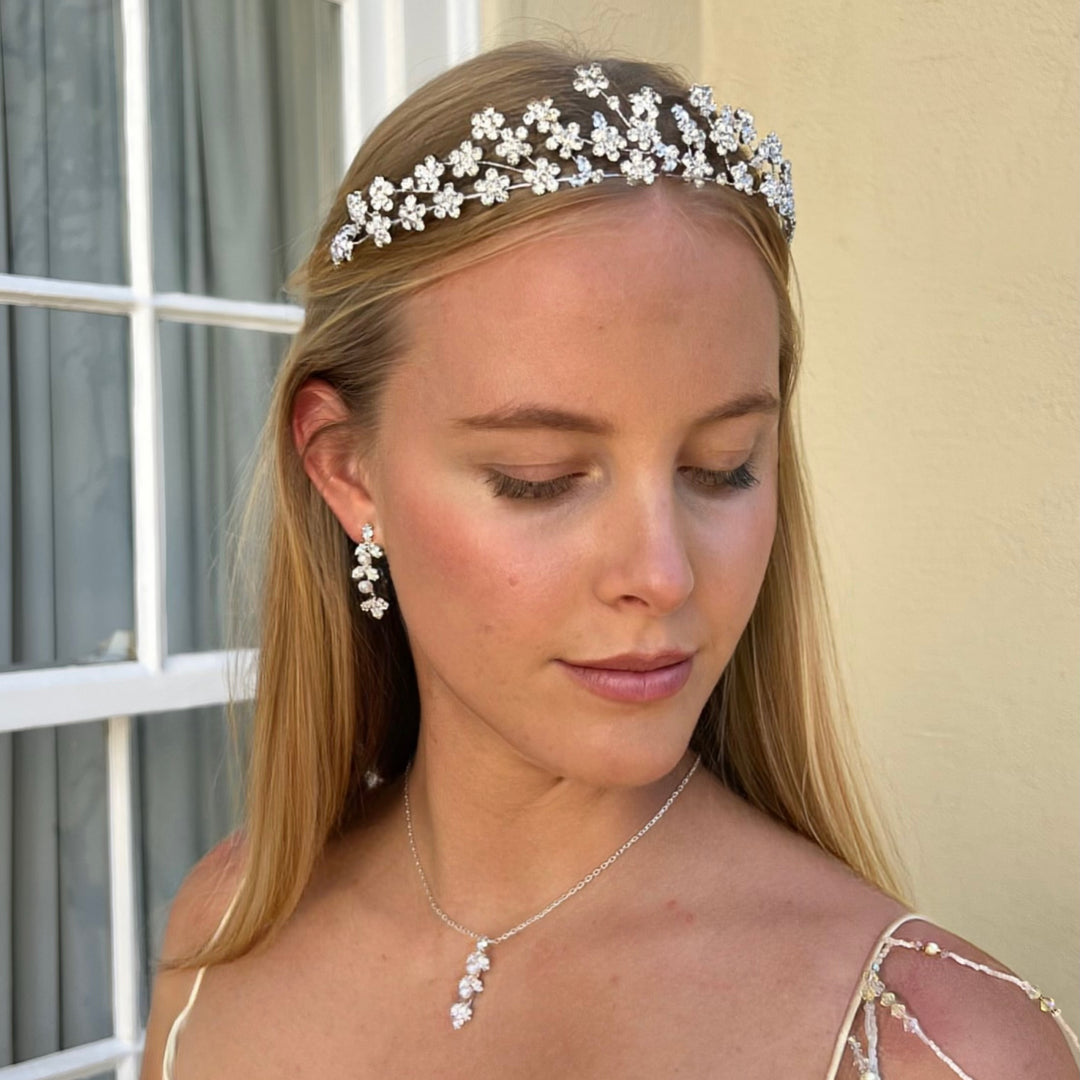Fern Crystal Earrings