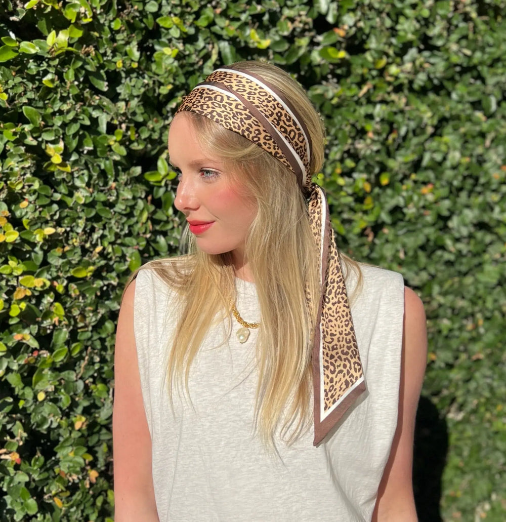 Neck Scarf / Hairscarf- Leopard