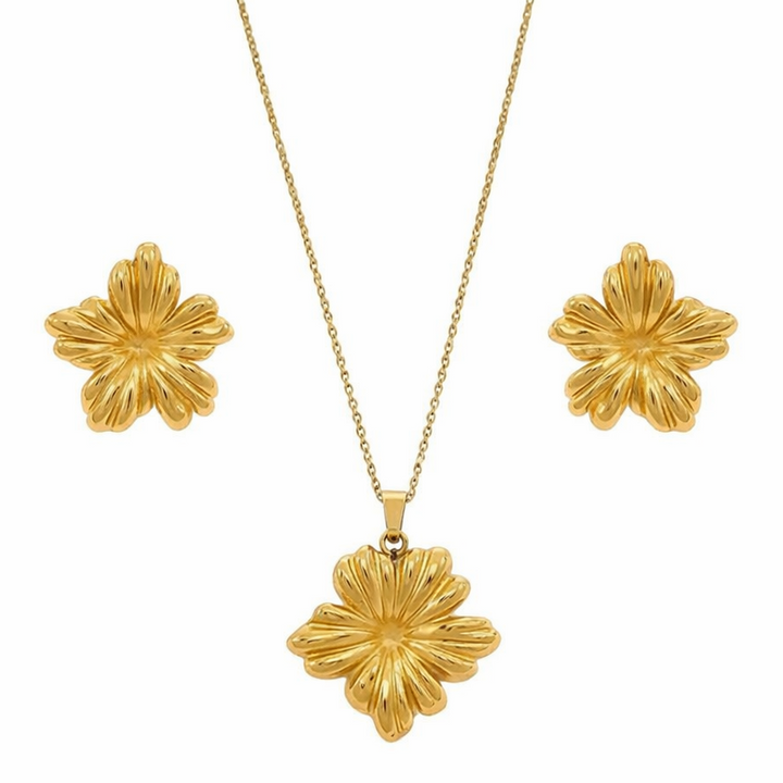 Aurelia Bloom  Gold Flower Earrings