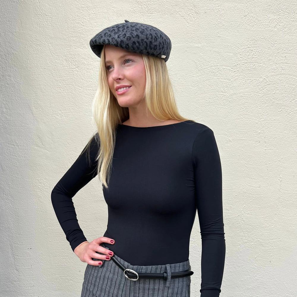 Chicago Black Leather Belt Silver 1.4 cm