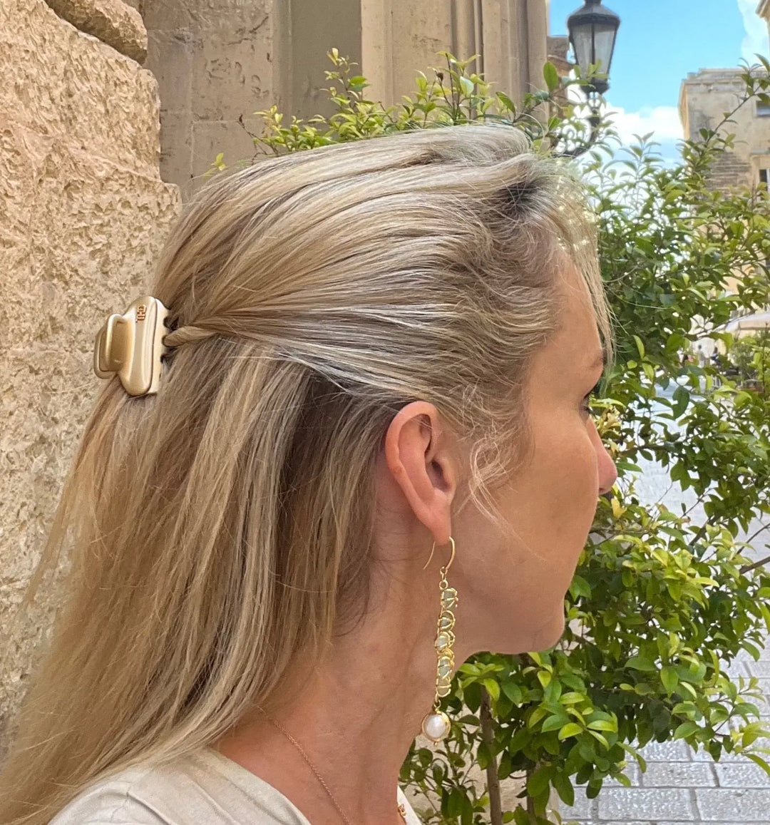 Hair Claw Clip Acetate Athenae Nude in Medium
