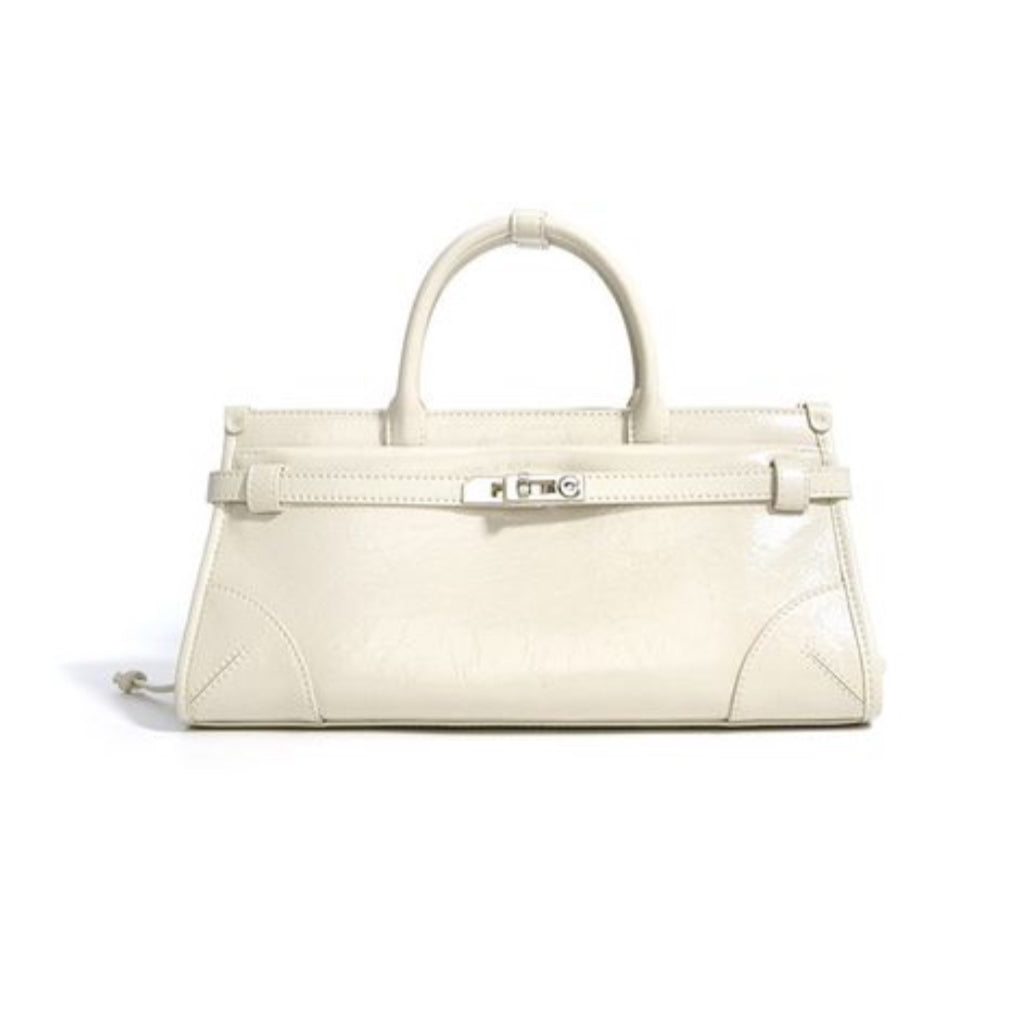 WS Oxford Cowhide Bag -White Tania Hird Designs