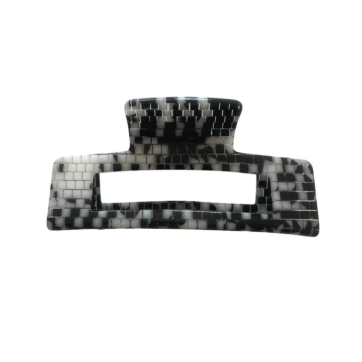 Acetate Rectangular Large Hair Claw - Monochrome hairflairaus by THD