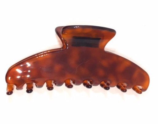 WS Premium extra large hair claw in classic brown 787099898120