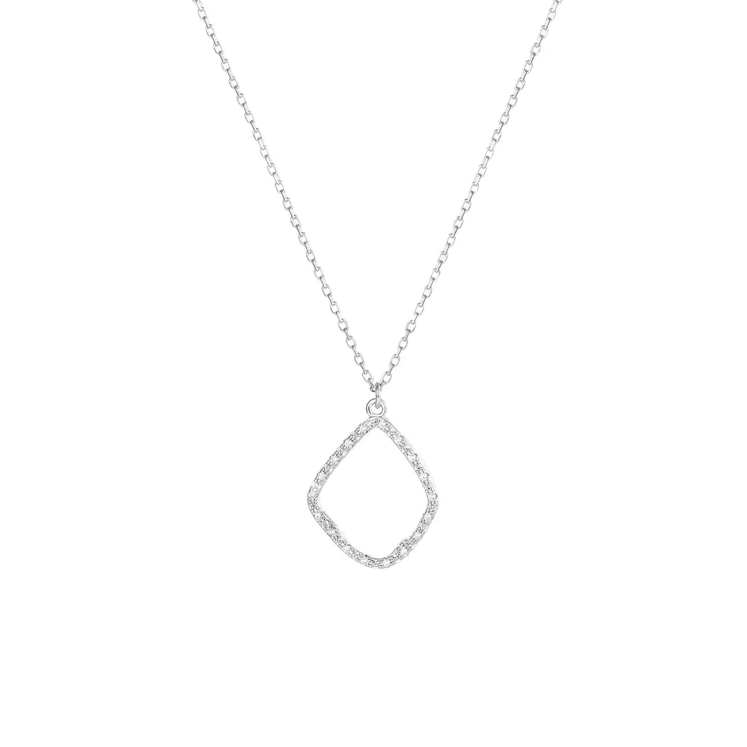 Rivière Diamond zirconia Sterling silver necklace