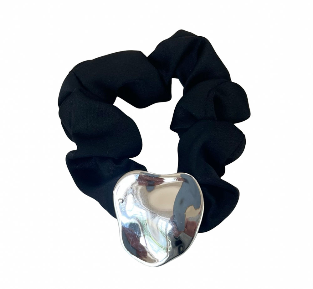 Scrunchie - Silver Touch