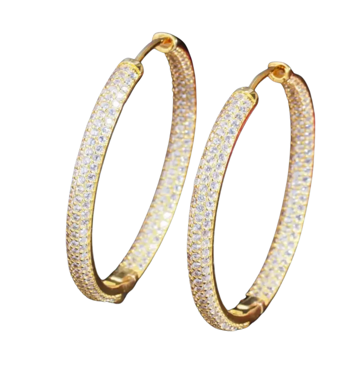 Claudia Zircon Gold Bangle