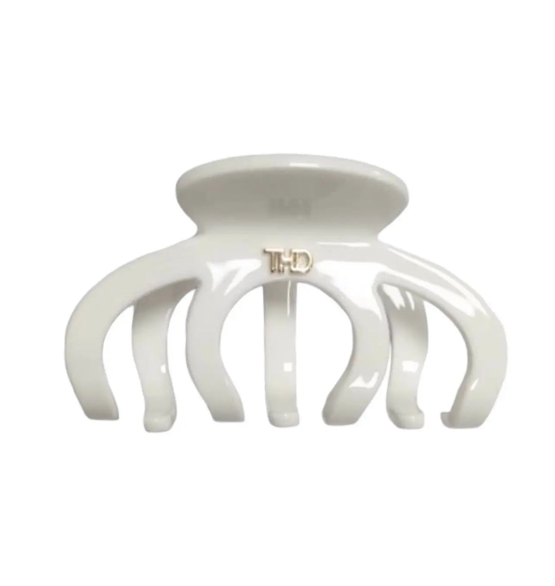 WS Acetate Octopus Hair Claw 6.8cm in Gelato White