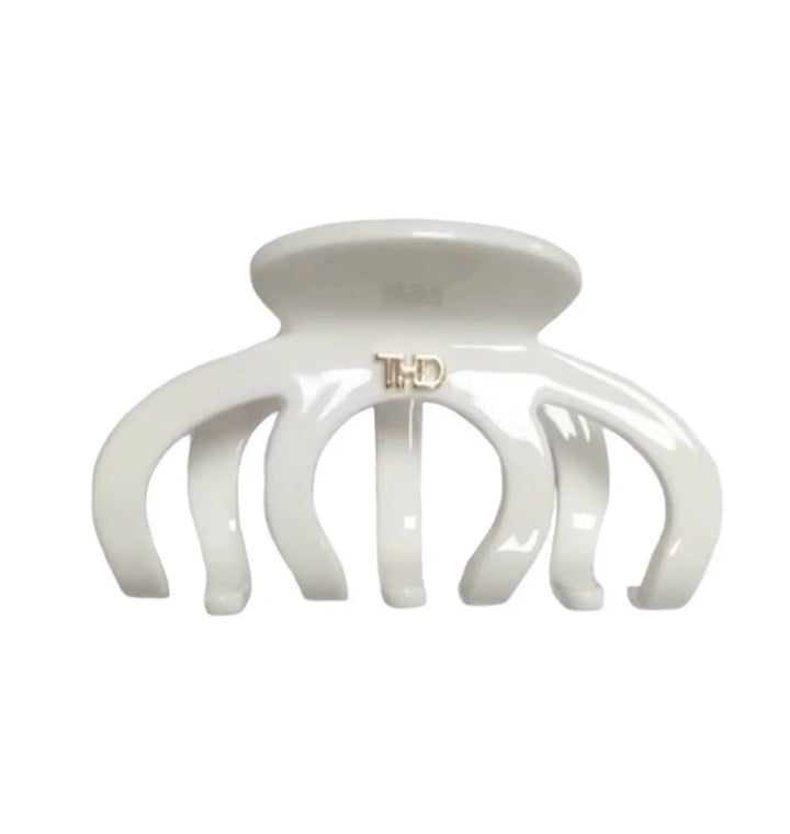 WS Acetate Octopus Hair Claw 6.8cm in Gelato White