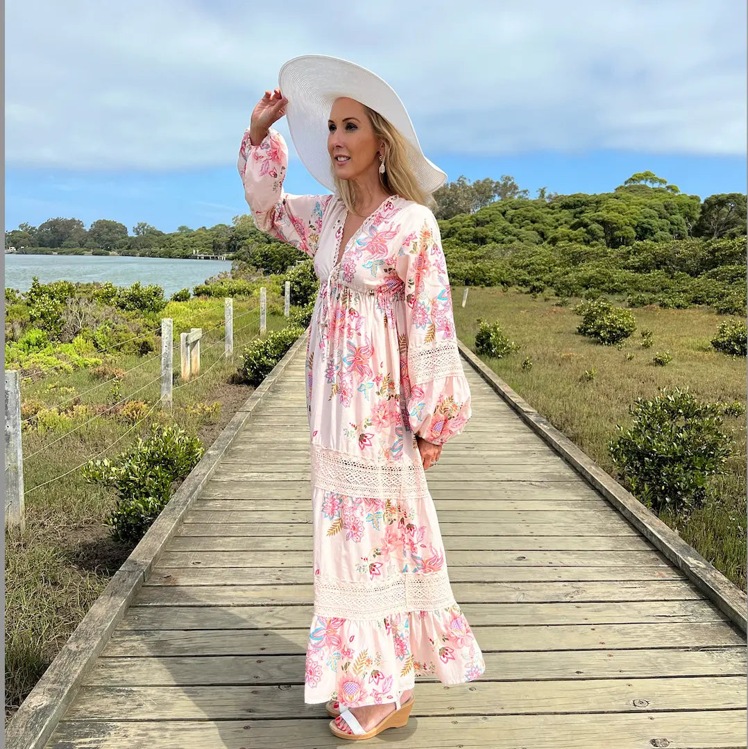 Josephine Lace Cotton Dress