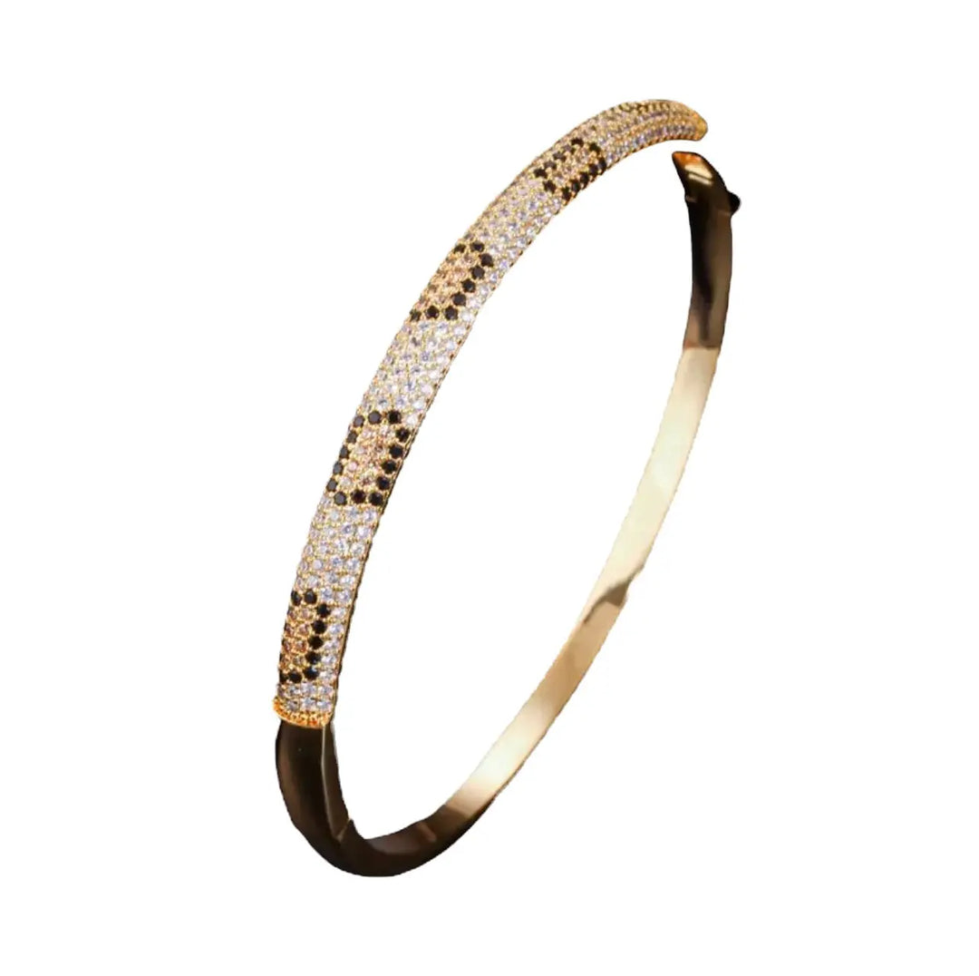 Luciana Gold Animal Pave Clasp bracelet