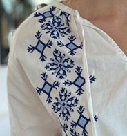 'Ikaria' Shirt/Dress in Blue - Shirt