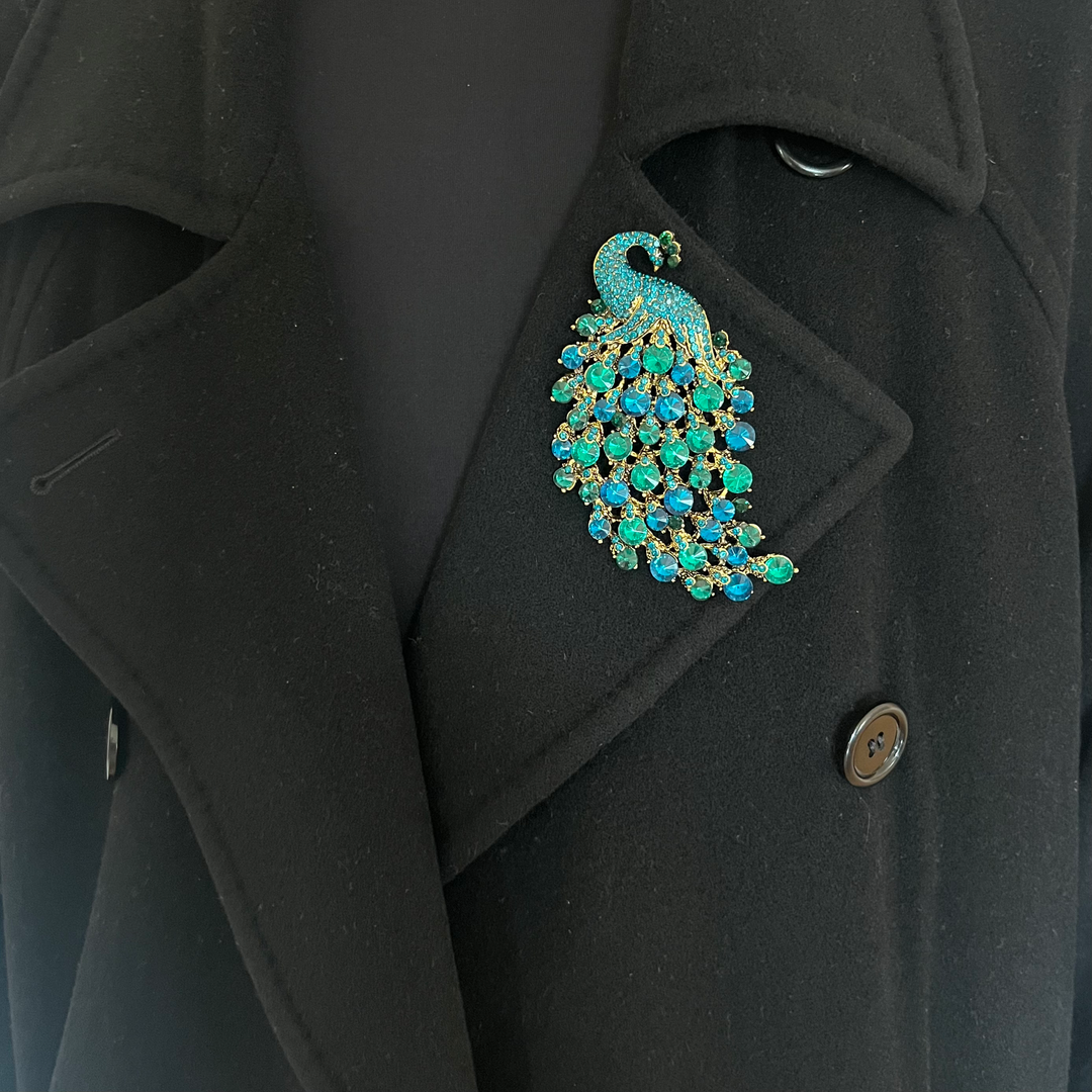 Brooch -Majestic Peacock