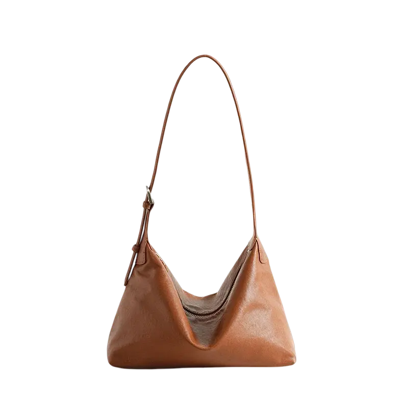 WS Chicago cowhide shoulder bag in Walnut