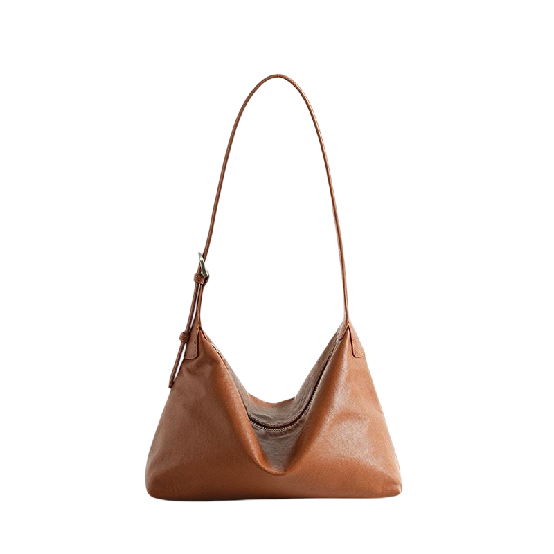 WS Chicago cowhide shoulder bag in Walnut