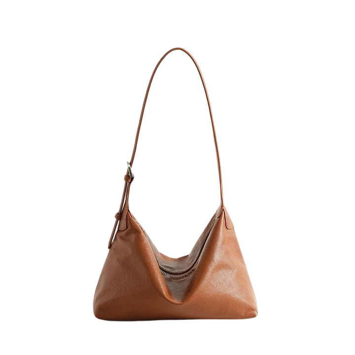 WS Chicago Cowhide Shoulder Bag - Walnut - Hero