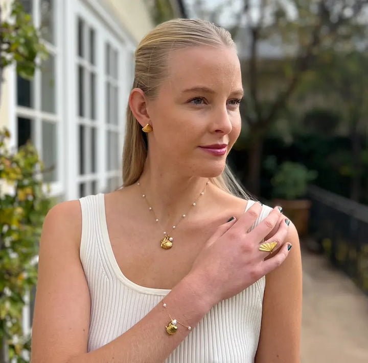 WS Nautilus Shell & Pearl Bracelet