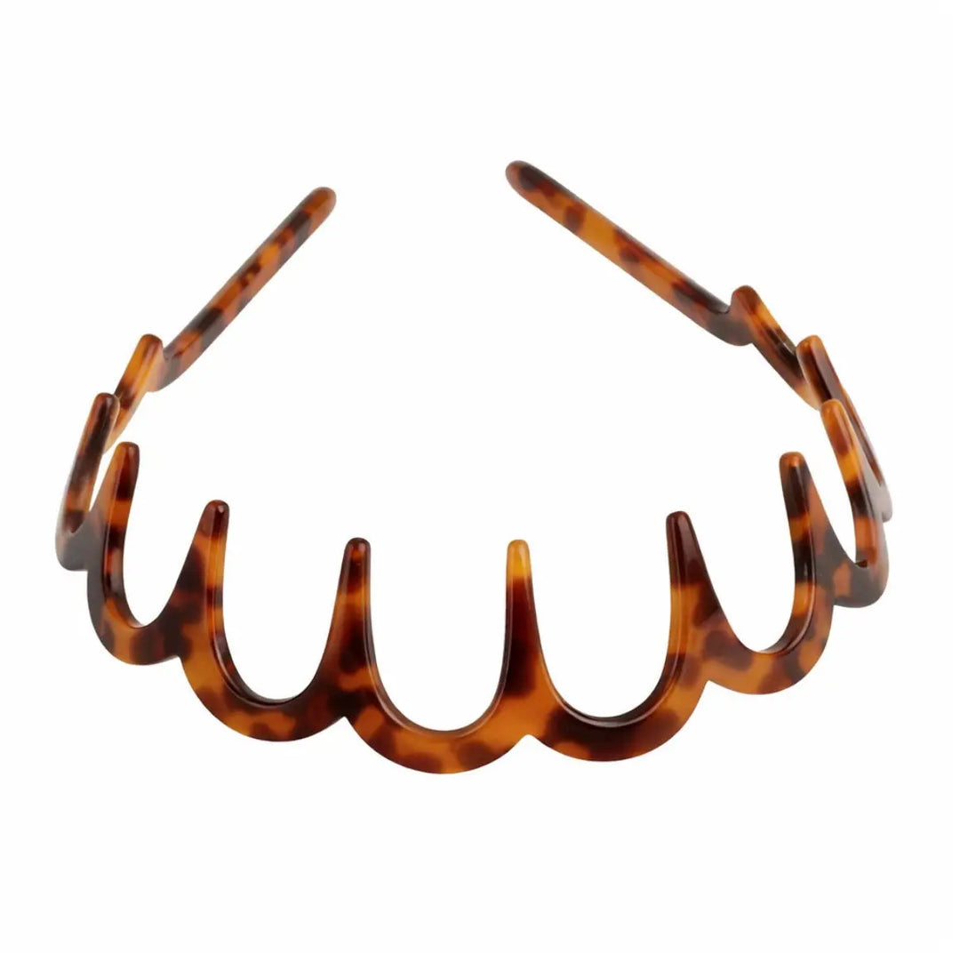 Acetate Ondine Headband - Classic Brown