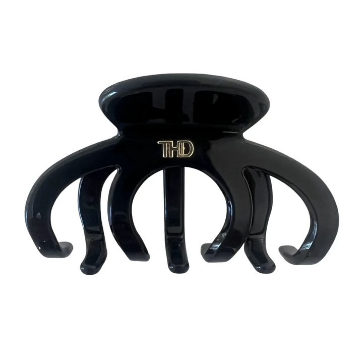 Acetate Octopus Hair Claw 6.8cm in Black