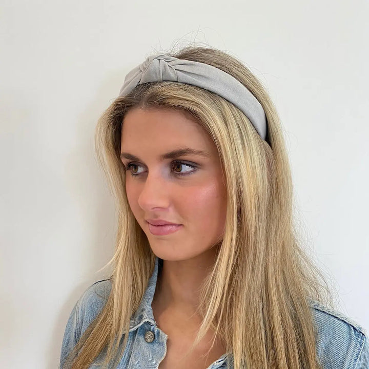 WS - Linen Structured Headband - French Grey - Image 1