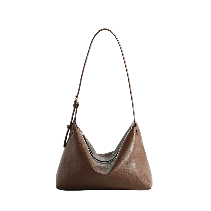 WS Chicago cowhide shoulder bag in Baroque brown