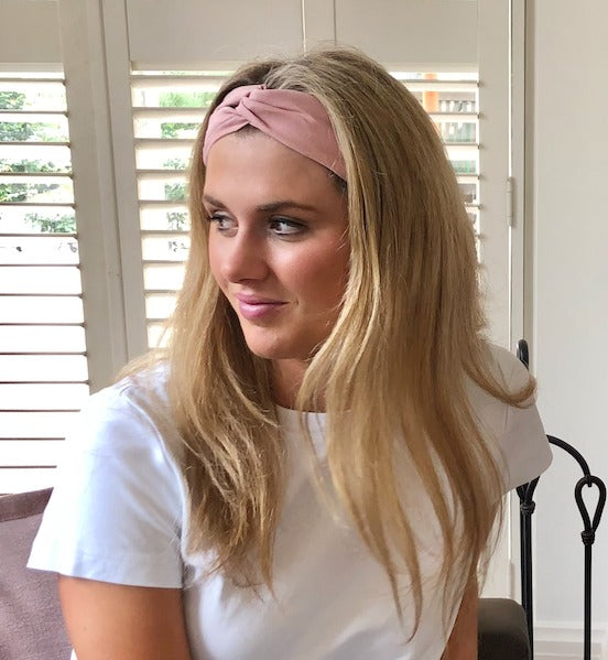 WS - Twist Elastic Headband in Pink