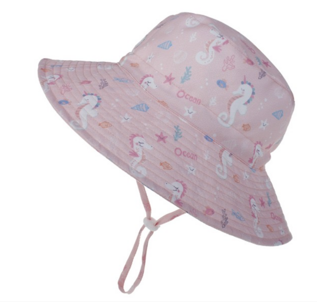 WS - Unicorn Bucket Wide Brim-  Toggle -age 3-6 Tania Hird Designs
