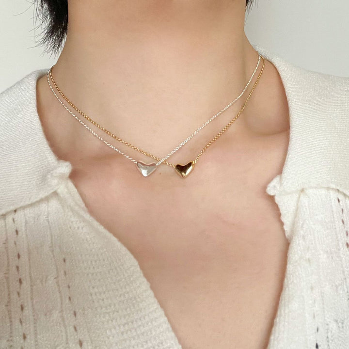 Kira Heart Necklace Sterling Silver