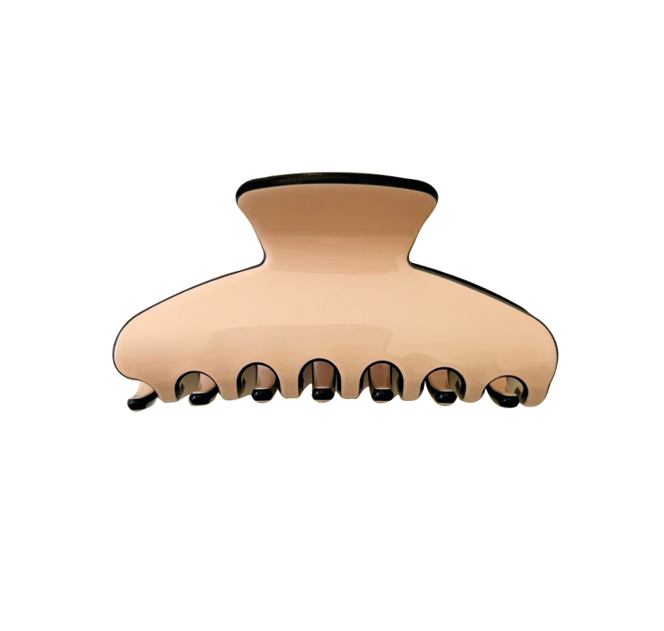 Acetate Medium Claw – Chanel Pink & Black Trim