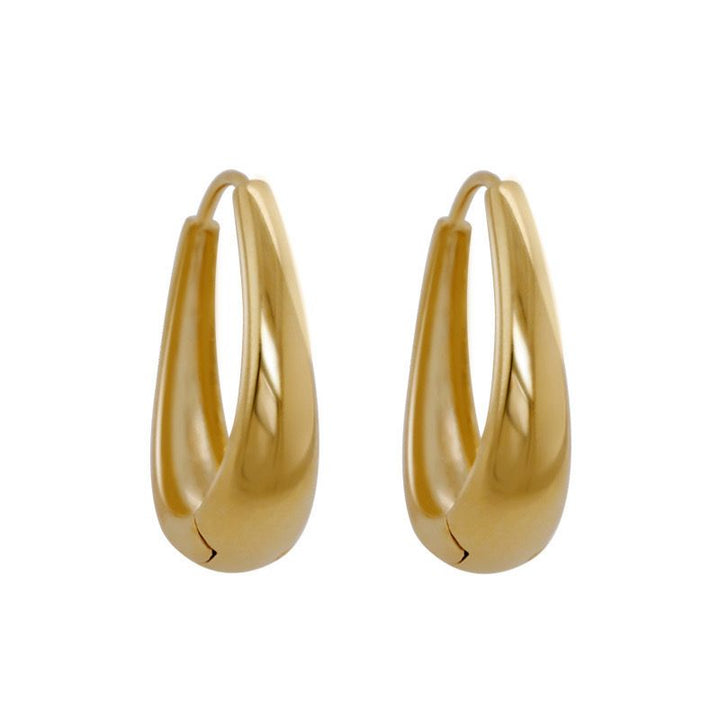 Charlotte Hoop Earrings in 18K gold plated Sterling Silver