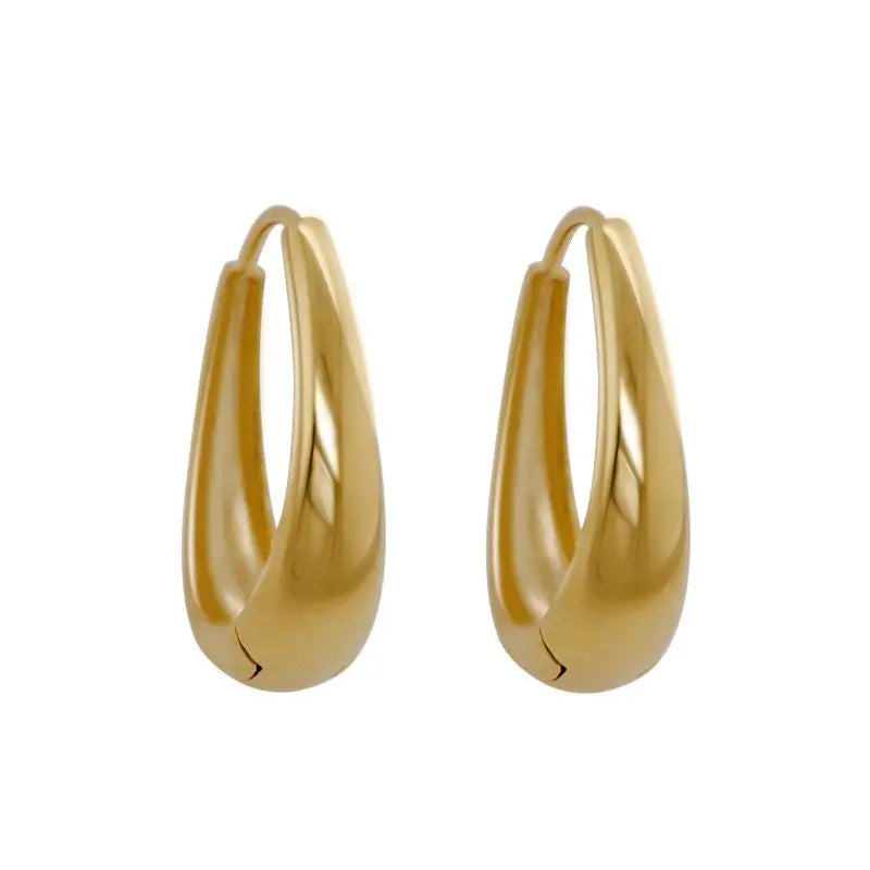 Charlotte Hoop in Sterling Silver Earrings