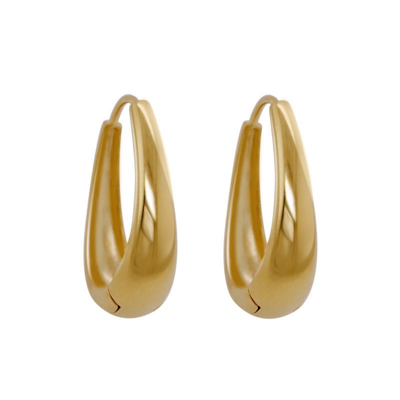 WS Charlotte Hoop Earrings in 18K gold plated Sterling Silver