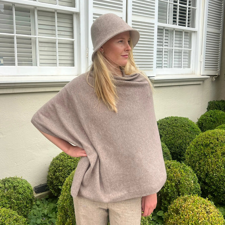 Boston Wool Cloche Hat- Mocha
