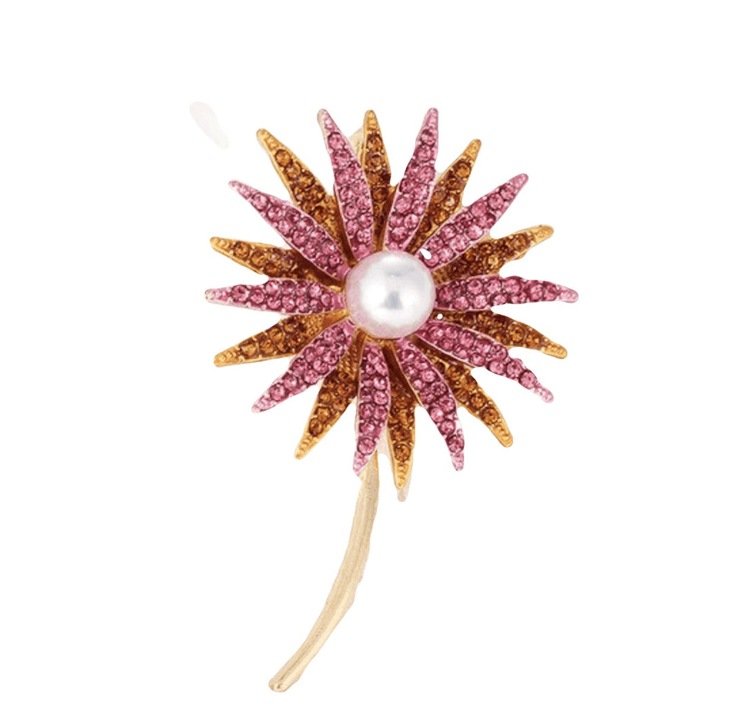 Brooch Pearl Flower