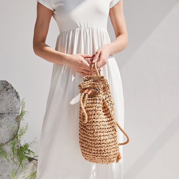 Amy Straw Backpack